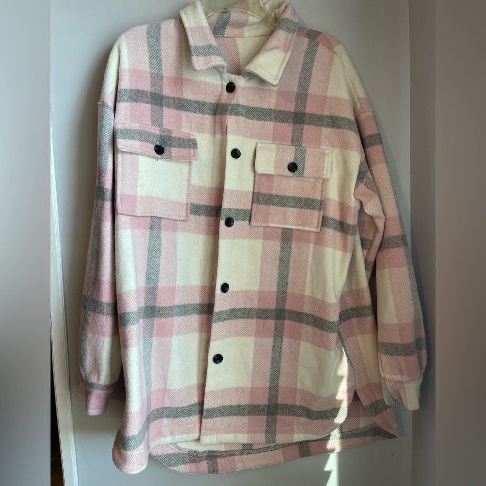 Amazon Balt pink, and gray flannel
